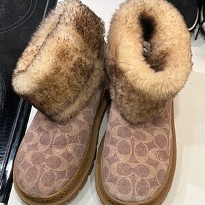 Coach shearling ugg boots